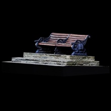 victoria argine cammello panchina scansione Londra 3dprintable 3d print model - Mito3D