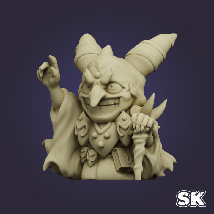 malaphyas - masmorra boss mini wizard evil boardgame quest arcadia arcadiaquest 3D print model - Mito3D
