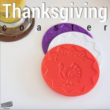 thanksgiving - gobble coaster & garden 3d print model - Mito3D