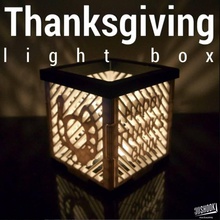 thanksgiving - turkey light box & garden 3d print model - Mito3D