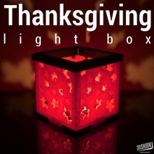thanksgiving - autumn light box & garden 3d print model - Mito3D