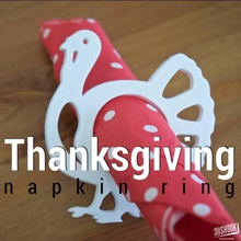 thanksgiving - turkey napkin ring & garden 3d print model - Mito3D