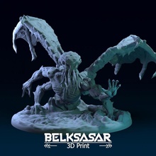 cthulhu rising dynamic pose toys & games demon print anatomy ancient art creature figure miniatures sculpture statue wings antique magical lovecraft tentacles seamonster scales 3d print model - Mito3D