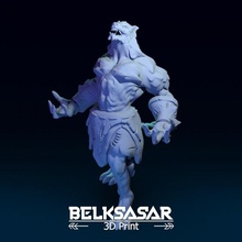 werewolf berserker toys & games board claws fantasy miniatures model nature character miniature protector resin boardgames 28mm dnd 32mm pbeast 3d print model - Mito3D