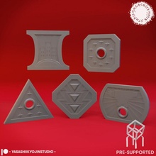 coins - size tabletop props pre-supported toys & games coin gaming prop treasure currency dnd loot pathfinder gloomhaven ttrpg 3d print model - Mito3D