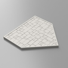 Fliese einstellen Basen Felsen Spielzeuge Spiele Tischplatte Diorama Fliesen Landschaft 3d print model - Mito3D