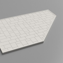 Fliese einstellen Basen Platten Spielzeuge Spiele Tischplatte Diorama Fliesen Landschaft 3d print model - Mito3D