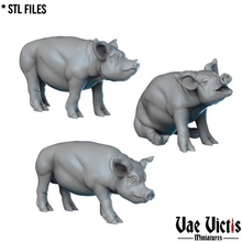 pigs toys & games animals fantasy farm rpg tabletop dnd 3d print model - Mito3D