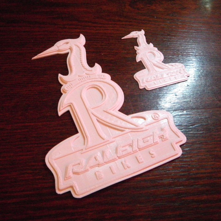 raleigh Fahrrad logo fan Kunst 3D print model - Mito3D