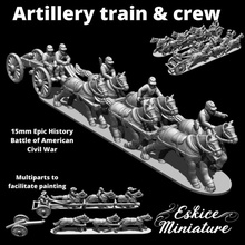 canons trains armes feu épique l'histoire bataille américain civil guerre 15mm échelle jouets Jeux figurine pistolet train canon miniature 3d print model - Mito3D
