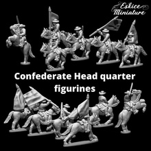 cavalerie qg hq épique l'histoire bataille américain civil guerre 15mm échelle jouets Jeux figurine miniature eskice 3d print model - Mito3D