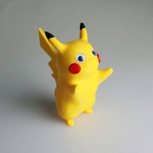 pikachu assemble fan art black pokemon puzzle red yellow eyes 3d print model - Mito3D
