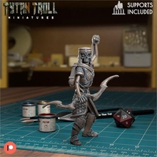 crypt skeleton 008 pre-supported toys & games archer fantasy miniatures undead ranged sculpting presupported 3d print model - Mito3D