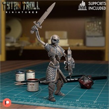 crypt skeleton 007 pre-supported toys & games fantasy miniatures undead minis sculpting dnd curse strahd 3d print model - Mito3D