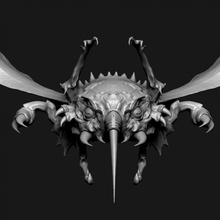 grapfrit ancestral trail beast fly insect monster d&d ancestraltrail 3d print model - Mito3D