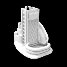 ex08 beach cool dice tower toys & games rpg d&d dnd 3d print model - Mito3D