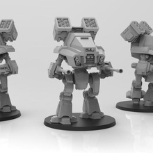 dorito cortus ironclad - presupported toys & games robot space marine walker chaos 28mm dread deredeo 3d print model - Mito3D