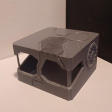 security checkpoint box futuristic terrain tabletop 27mm 3d print model - Mito3D