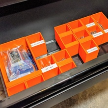 modular gaveta recipientes recipiente Ferramentas oficina 3d print model - Mito3D