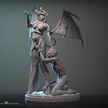 sarysa - november 2019 patreon release toys & games demon fantasy female scale sexy woman succubus nsfw 10th 3d print model - Mito3D