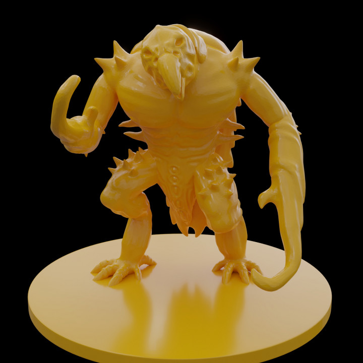 crochet horreur monstre grotte sombre monstruosité 3D print model - Mito3D