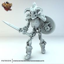 esqueleto Guerreiro brinquedos jogos Morto vivo dnd 3d print model - Mito3D