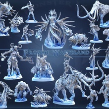 frozen wasteland collection minimonstermayhem release store bear beast giant mount owl queen undead winter mammoth polar freeze armored frost remorhaz auril ince 3d print model - Mito3D