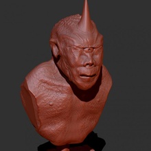 cyclope buste 3d print model - Mito3D