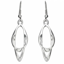 oval earrings jewellery 3d print model - Mito3D
