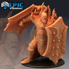 giant dreadnought titan warrior shield classic encounter boss medieval monster rpg warhammer enemy tabletop dungeon dnd pathfinder fanatsy npc 3d print model - Mito3D