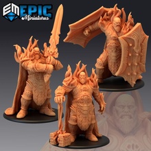 dev Ayarlamak titan savaşçı klasik karşılaşma Toplamak patron fantezi Ortaçağa ait canavar rpg Warhammer düşman masaüstü zindan dnd yol bulucu npc 3d print model - Mito3D