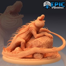 lav timsah yanardağ sürüngen magma semender hayvan fantezi Ortaçağa ait canavar rpg Warhammer vahşi düşman masaüstü zindan dnd yol bulucu 3d print model - Mito3D
