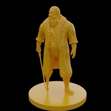 gambe barone combattente pirata vichingo guerriero comandante signore barbuto cazzuto in forma avanti yarl 3d print model - Mito3D