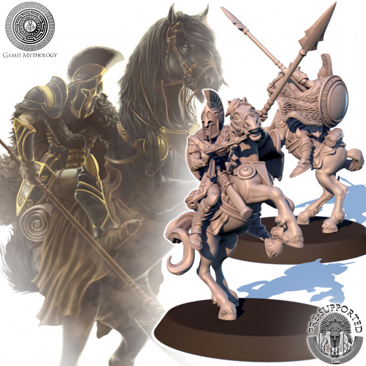 hippark stl épico fantasia jogos grego histórico líder modelo mitologia Guerreiro personagem jogo tabuleiro cavalaria guerra estrategos hipparco 3D print model - Mito3D