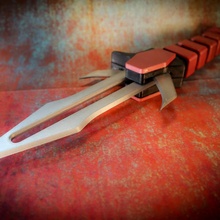 ceremonial cuchillo mesa apuntalar cosplay espada klingon 3d print model - Mito3D