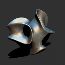 abstrakt Geometrie Kunst Mathematik Skulptur 3d print model - Mito3D