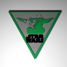 Yoda star savaşlar duvar Sanat hayran basit mandaloryalı 3d print model - Mito3D