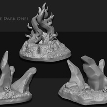 dark scatter terrain toys & games miniature tabletop foundry demons daemons sarks 3d print model - Mito3D