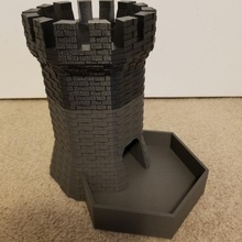 dice tower tabletop d&d dicetower 3d print model - Mito3D