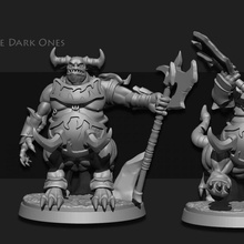 dark destroyers toys & games fantasy miniature scifi tabletop wargame foundry demons daemons sarks 3d print model - Mito3D