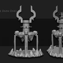 dark nexus toys & games fantasy terrain miniature scifi tabletop wargame foundry demons daemons sarks 3d print model - Mito3D