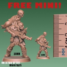 İleti kıyamet akıncı Bedava Ölçek örneklem mini oyuncaklar oyunlar modern Necromunda 15mm 30mm Kabadayı uşak Augogun 3d print model - Mito3D
