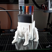 caneta almofada suporte robô 3d print model - Mito3D