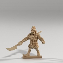 orc army soldier - zarfu glaive toys & games dungeons fighter goblin monster spear wizard tabletop hobgoblin bugbear ogre dnd cleric thief pathfinder frostgrave ttrpg 5e dnd5e warband 3d print model - Mito3D