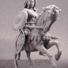 mujer caballo 3d print model - Mito3D