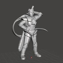 battsu - endless fantasy tactics toys & games fighter hero knight miniature male paladin 3d print model - Mito3D