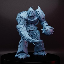 mutated sci-fi kinght 3 toys & games 40k warhammer spacemarine chaos mutilators 3d print model - Mito3D