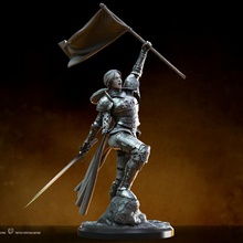 cassandra - january 2021 patreon release toys & games armor armour female knight soldier sword victory warrior woman nsfw 10th 14th armored armoured 1 10 sfw 14 manequin 3d print model - Mito3D