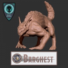 barghest demon beast goblin dungeonsanddragons d&d pathfinder pathfinder2e bargast barghast bargest craven'screatures 3d print model - Mito3D