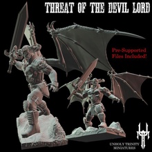 devil lord - threat abredax toys & games demon fighter leader monster daemon warlord horned 3d print model - Mito3D